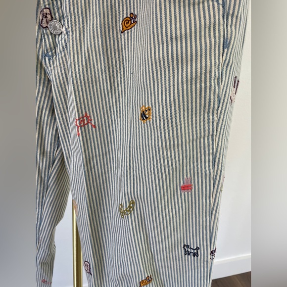 Anthropologie Embroidered Pants - Picture 3 of 5